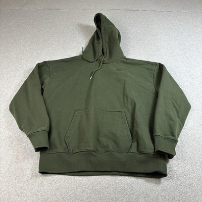 Robe Di Kappa Hoodie Mens XL Green Fleece Pullover Kangaroo Pocket Omini Logo