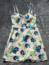 American Eagle Outfitters White Floral Sleeveless Sundress Size Small