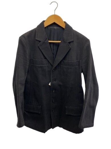 YOHJI YAMAMOTO black cotton twill tailored jacket FX-J31-008