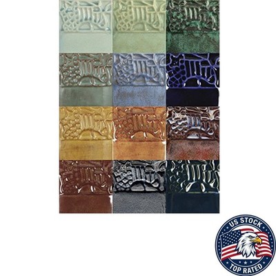 12 Assorted Colors of Non-Toxic Glazes for Stunning Ceramic Art: 4 Oz Containers