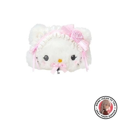 New Sanrio Charmy Kitty Face-Shaped Pouch with White Frills Ages 3 and Up 012165