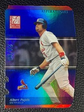2003 Donruss Elite Aspirations Blue Die Cut #162 Albert Pujols /95 