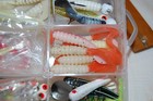 LOADED TACKLE BOX GRUBS SPINNERS CRANKBAITS WEIGHTS HOOKS JIGS READ DETAILS — photo 9