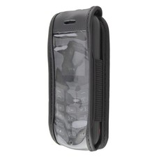 Image of caseroxx Leather-Case with belt clip for Nokia 130 (2017) in black made of genui