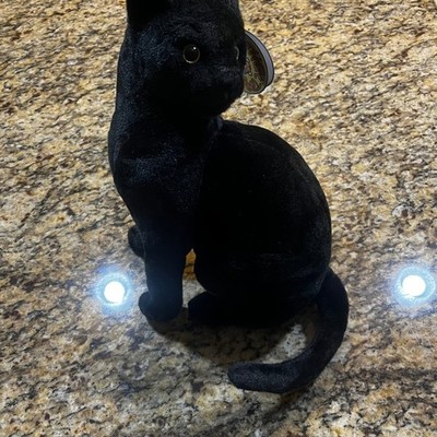 NEW TigerHart Toys Boone the Black Cat Plush Stuffed Animal Viahart 12 inch