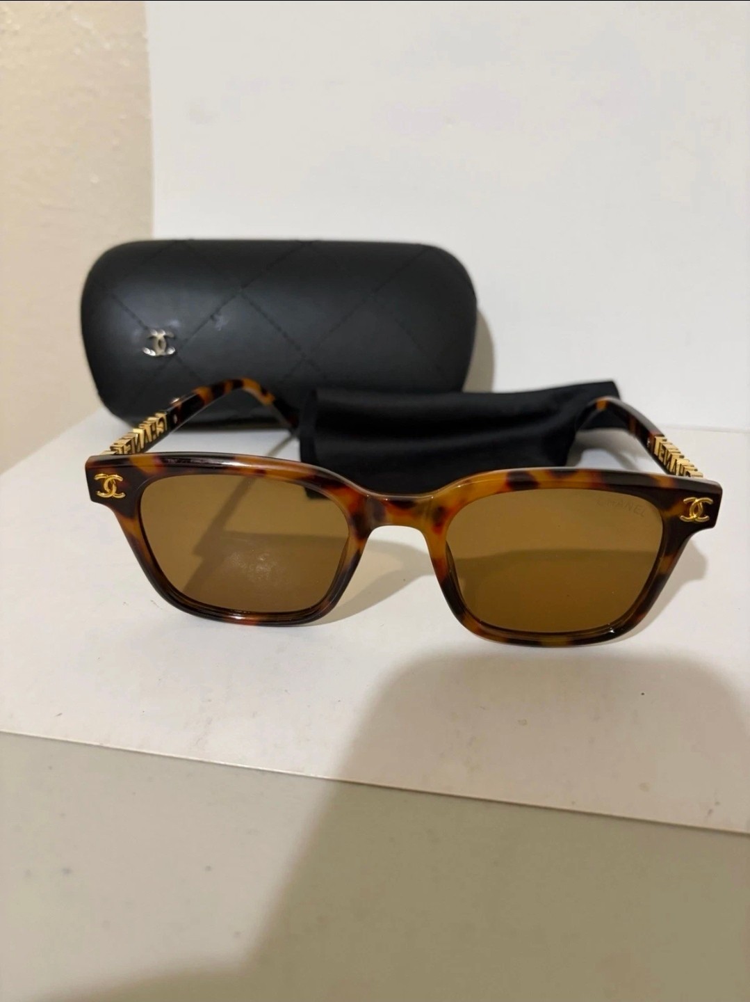 CHANEL Women's Sunglasses 0778 57-17 145 Brown Frames/Brown Lens Italy
