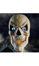 Ships Fast..12FT Skelly Scary Head with LCD Life Eyes Accessory 