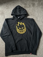 Y2k skater hip hop Spitfire Hoodie M Yellow Logo