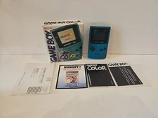 Nintendo Gameboy Color CGB-001 Console Teal HandHeld System Complete In Box