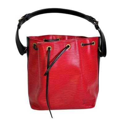Louis Vuitton Noe Epi Leather Bucket Bag - Red