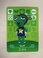 066 Gruff Amiibo Card Series 1 Animal Cros...