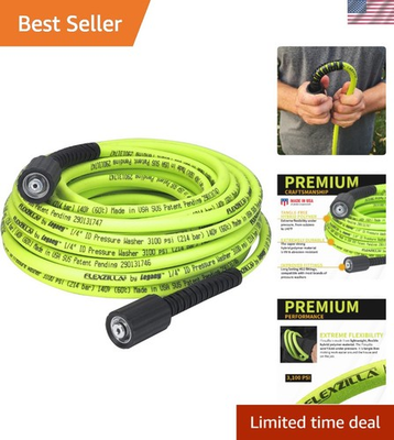 #ad Professional Grade 50 Ft. Pressure Washer Hose with M22 Fittings ZillaGreen $94.34