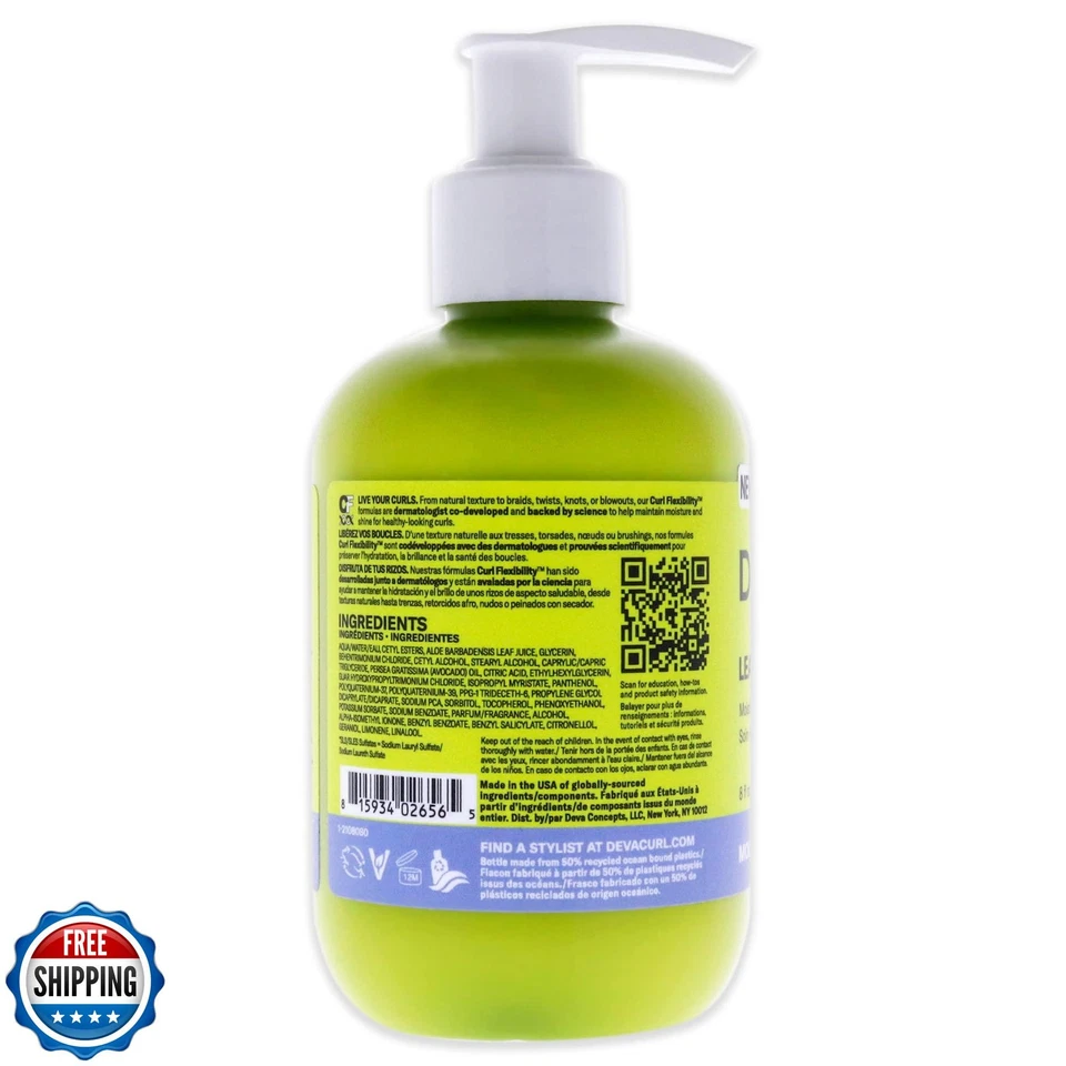 DevaCurl Leave-In Decadence Moisturizing Leave-In Conditioner, Green Oasis, 7 - Image 2 of 3