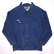Prison Blues Mens XL Yard Coat Denim Chore Jacket Blue Prsn Blu Made in USA