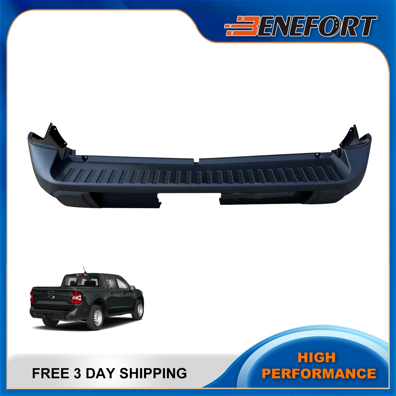 Rear Bumper Cover W/o Sensor Holes For 2022-2026 Ford Maverick XL XLT NZ6B-17D78