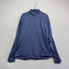 Craft L2 Insulation Half Zip Long Sleeve Base Layer Pullover Men L Blue Hiking