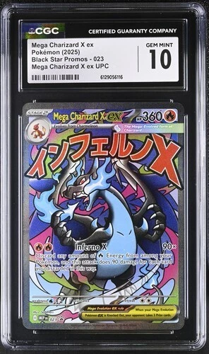 Mega Charizard X EX *CGC 10* Full Art *Phantasmal Flames UPC Promo* #23