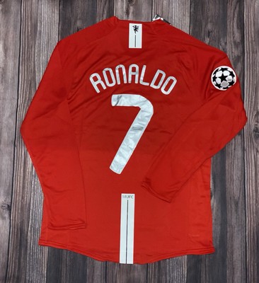 Cristiano Ronaldo #7 2008 UCL Final Manchester United Nike Long