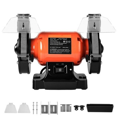 Uimoso 6-Inch Bench Grinder, 450W, 3450RPM High-Speed Tabletop Grinding Tool