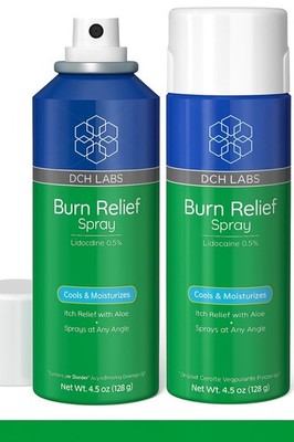 Burn Relief Spray: Cooling and Moisturizing Itch Relief with Aloe for Sunburn