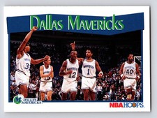 1991-92 Hoops #279 Dallas Mavericks Brad Davis James Donaldson Derek Harper