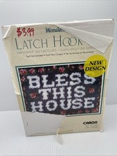 BLESS THIS HOUSE Latch Hook Kit CARON NEW Open Box