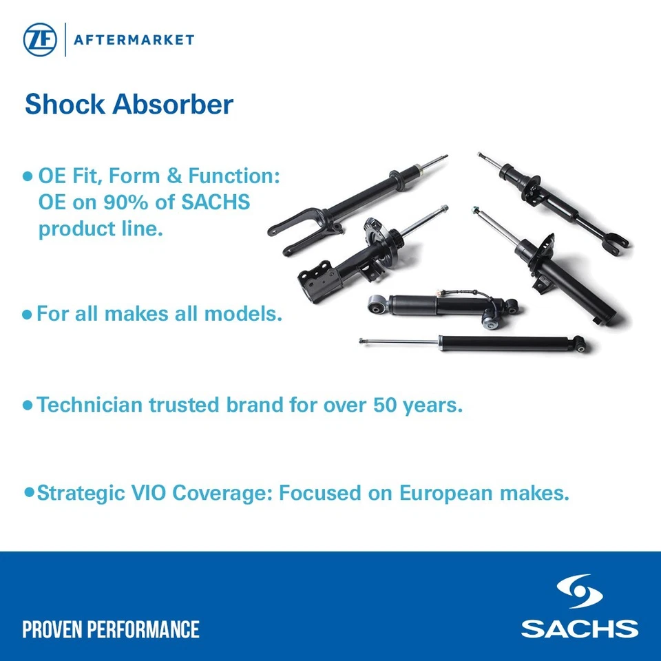 Shock Absorber for Acura Integra 1986 - 1989 SACHS 031 060 Foto 3 de 4