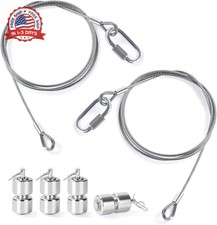 2Pcs Lift Cable Compatible with Gorilla Lift Trailer Gate Assist with EZ Spring