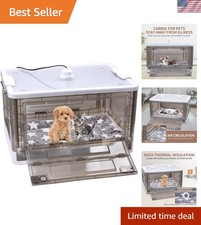 Puppy Incubator with Heating and Oxygenator, Incubator for Puppies, Kitten Incub