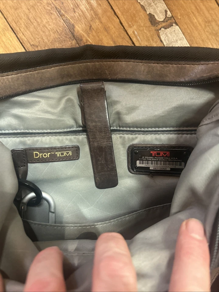 Tumi DROR BACKPACK Computer BAG Case Black & Brown  - Image 3 of 3