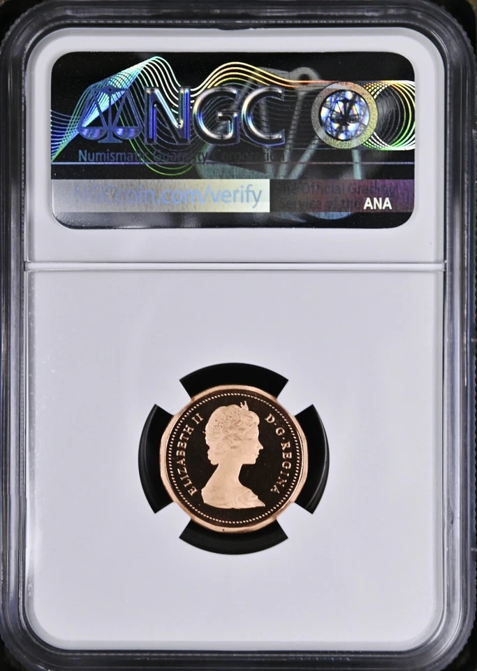 1982 Canada 1 Cent Penny Proof NGC PF69 Red - Image 2 of 4