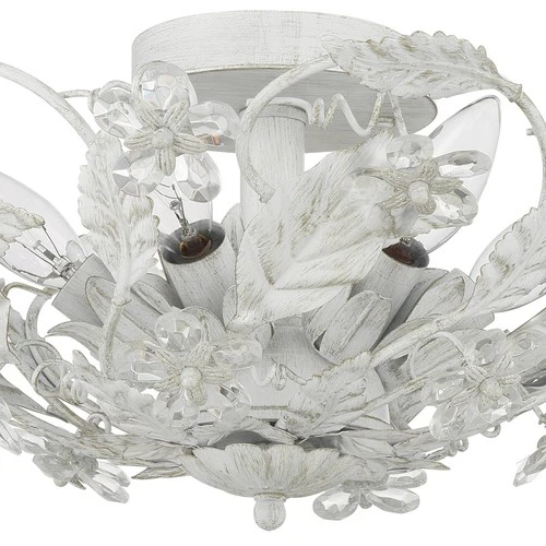 Crystorama Cut Crystal Flower 16" Wide Six-Light Ceiling Light Fixture - Picture 6 of 8