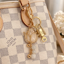 Louis Vuitton Gold Lock Authentic LV Key Unbranded Tulip Bag Charm