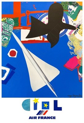 Concorde SST   Air France Vintage-Style Travel Poster