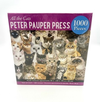 Peter Pauper Press Alle Katzen 1000 Stck. Puzzle NEU versiegelt Katzenliebhaber Geschenk