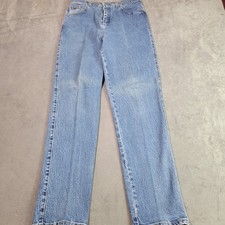 Lee Riders Jeans Kids 8M Blue Straight Leg High Rise Vintage 90s Denim 11396