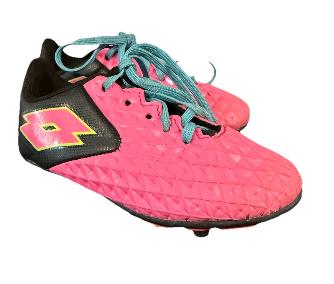 Lotto Tacchetti Calcio Giovanili Forza Elite II Rosa Nero Taglia 10 Bambini