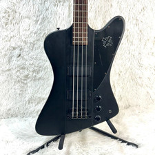 Epiphone Thunderbird Goth Bass Guitar All Bla...