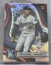 2024 Bowman’s Best Yoshinobu Yamamoto Wave Refractor RC #34 LA Dodgers