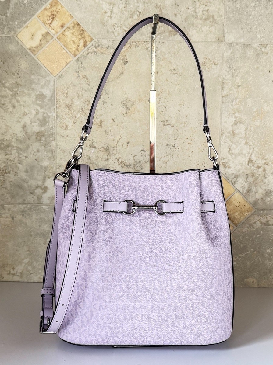 Michael Kors Carson MD Center Zip Bucket Shoulder Crossbody Bag MK