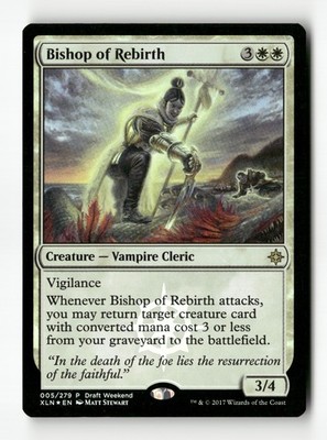 Bishop of Rebirth Draft Weekend Foil Launch Party & Release Event Promo 5 HP MTG
