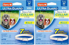 Hartz UltraGuard Flea  Tick Dog Collar 26in, 7 Month Protection, 2 Pack
