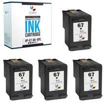 CMYi 4-Pack Compatible HP Ink 67 Cartridges for ENVY 6058 6065e 6066e 6075 6075e