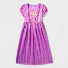 Girls' Disney Princess Rapunzel Dress-up NightGown Purple Size 4