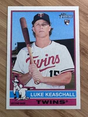 Luke Keaschall 2025 Topps Heritage High Number - RC Cartoon Variation Twins #614
