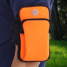 Pomarańczowa neoprenowa torba na ramię idealna do sportu, biegania, joggingu