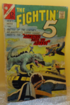 Fightin 5 Monster from Abyss January #41 Peacemaker comic book 1967