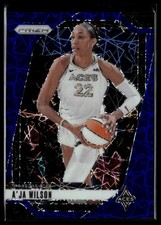 2024 Panini Prizm WNBA #86 A'ja Wilson Blue Velocity Prizms