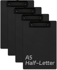 Small Clipboards 6" X 9" Mini Clipboards 4-Pack Half Letter Memo Size Clipboard