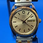 Vintage 1986 Timex Day-Date Presidential 32mm Mens Quartz Watch Restored